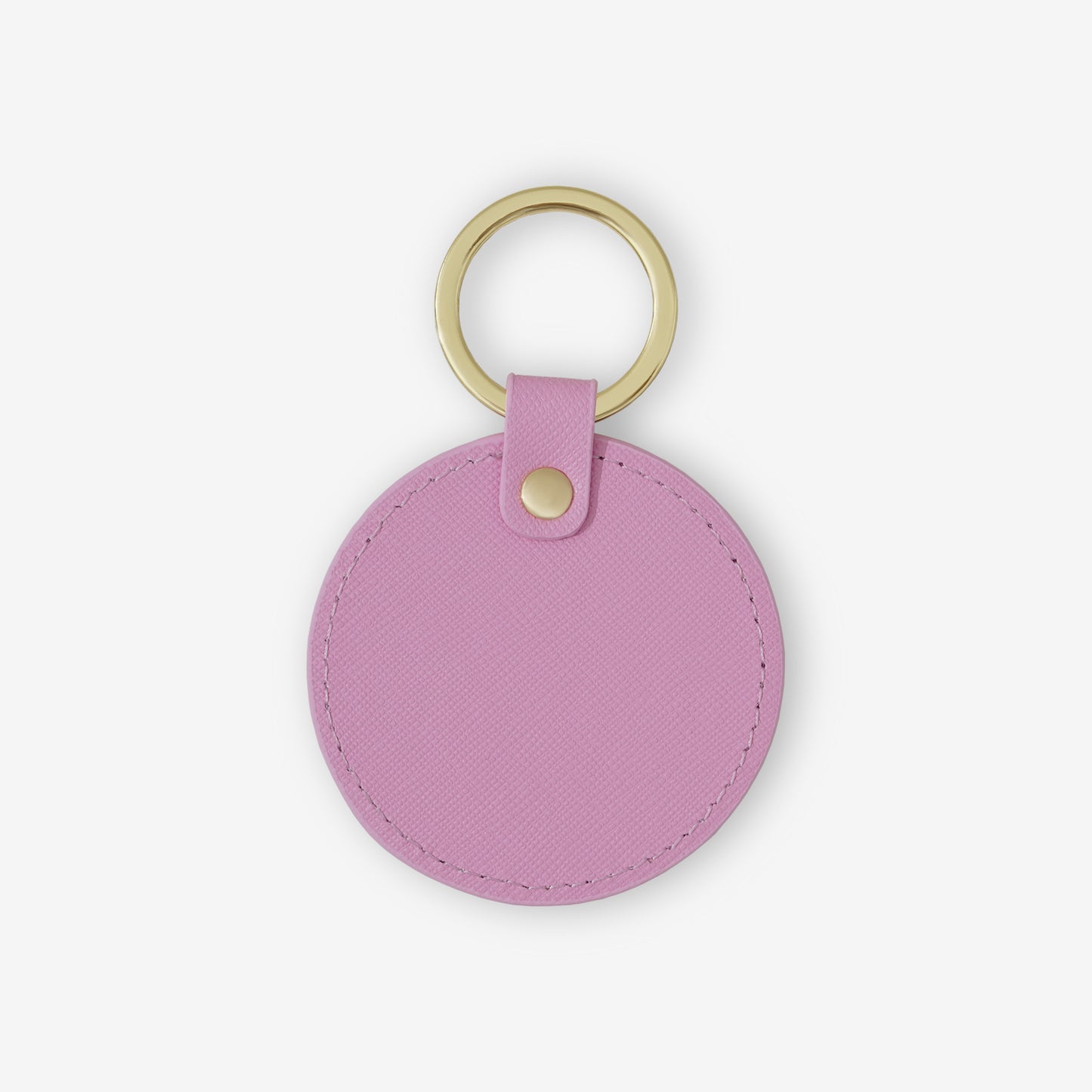 Personalised Round Keyring - Pink